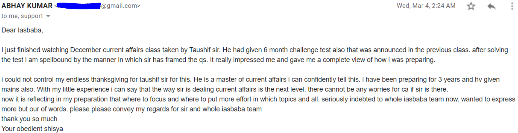 Abhay Kumar PEP Testimonial