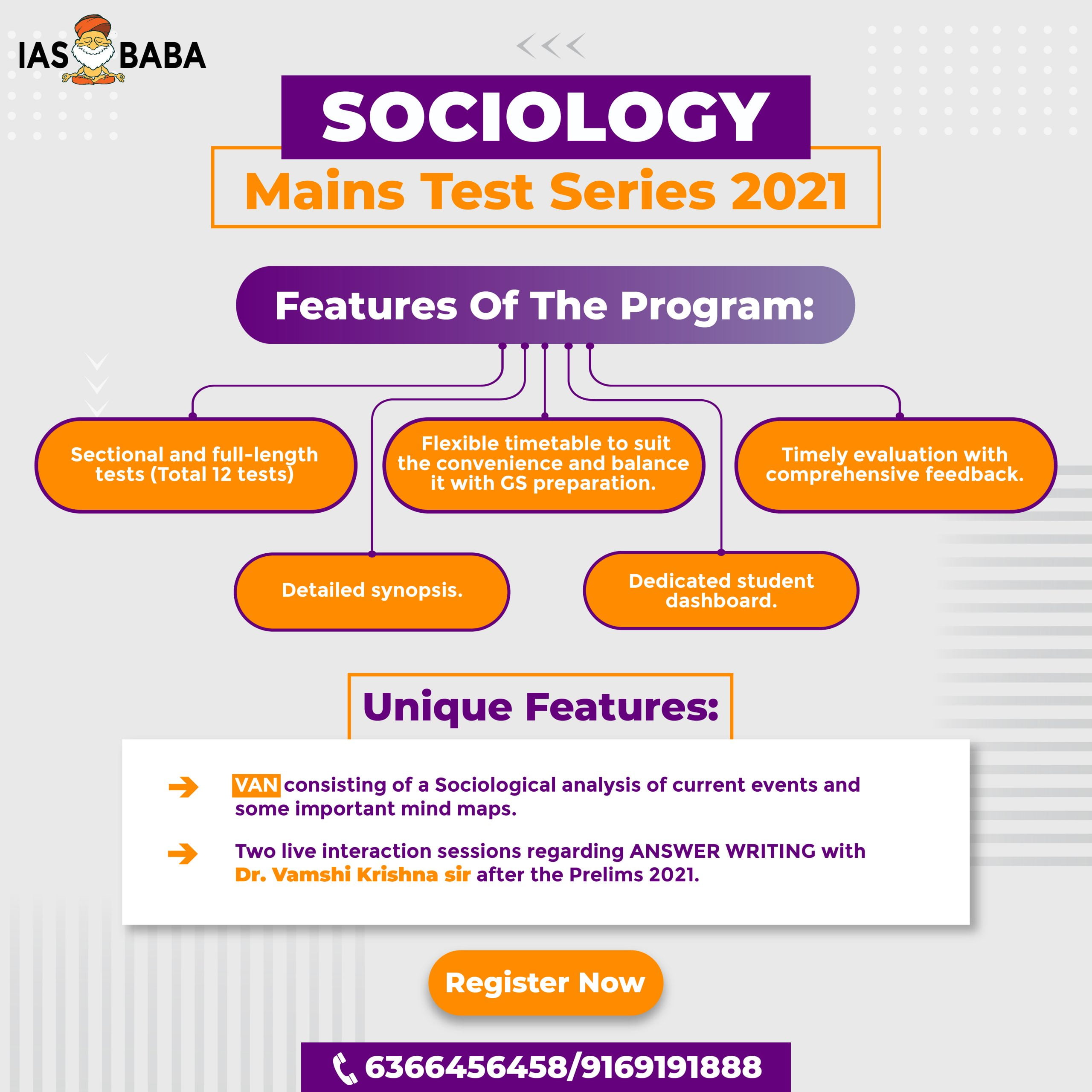 Admissions Open Sociology Optional Test Series For Upsc 21 By Dr Vamshi Krishna Sir Iasbaba